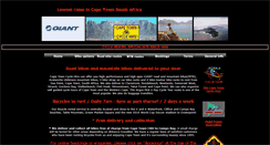 Desktop Screenshot of capetowncyclehire.co.za